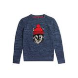 Chaps Boy s Wolf Intarsia Crew Neck Sweater