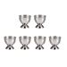 6PCS Stainless Steel Egg Cup Tabletop Holding Cups Egg Tray Egg Holder Stand Beer Wine Cup