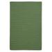 Rug Simply Home Solid Braided Rug - Moss Green - 5 ft. x 8 ft.