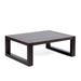 30 in. Paradise Outdoor Patio Coffee Table in Eucalyptus Wood Earth