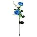 piaybook Artificial Flowers 3 Head Solar LED Decorative Outdoor Lawn Lamp Outdoor Solar Garden Stake Lights Fake Silk Flower Bouquet Decor Wedding Decoration Table Centerpieces