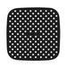 Air Fryer Accessories Air Fryer Liner Anti-stick Pad Perforated Silicone Steam Mat (7.5in Black)