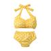 NIUREDLTD Baby Girl Bikini Kids Toddler Polka Dot Swimsuits Halter Swimwear Beach Bathing Suit Bikinis Set Size 80