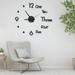 Holiday Savings! WJSXC Large Wall Clock Watch DIY Sticker Wall Clocks Pared Home Decoration Special Living Room Home Decoration Office Shop Art Decor Black