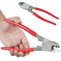 6/8 Inches Cable Cutter Heavy Duty Wire Cutting Tool High Leverage Cable Shears High Carbon Steel Wire Cutter Pliers with Anti-Slip Handle for Aluminum Copper AWG Communications Ca