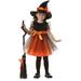 Kids Girls Halloween Fancy Dresses with Hat Dress Up Party Holiday Wear Dress Sets