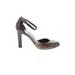 Banana Republic Heels: Pumps Chunky Heel Boho Chic Brown Snake Print Shoes - Women's Size 5 1/2 - Round Toe