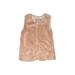 Zara Faux Fur Vest: Tan Jackets & Outerwear - Kids Girl's Size 4