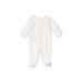 Carter's Long Sleeve Outfit: White Bottoms - Size Newborn