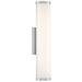 Lithium 24"H x 5"W 1-Light Outdoor Wall Light in Brushed Aluminum