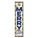Marquette Golden Eagles 12'' x 48'' Outdoor Merry Christmas Leaner