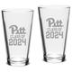 Pitt Panthers Class of 2024 16oz. 2-Piece Classic Pint Glass Set