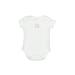 Burt's Bees Baby Short Sleeve Onesie: White Solid Bottoms - Size 0-3 Month