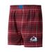 Men's Concepts Sport Burgundy/Black Colorado Avalanche Concord Flannel Boxers