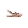 Dynasty Classics Sandals: Slip On Wedge Casual Pink Solid Shoes - Kids Girl's Size 10