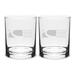 SMCC SeaWolves 14oz. Two-Piece Classic Double Old-Fashioned Glass Set