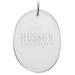 Husson University Eagles 2.75'' x 3.75'' Glass Oval Ornament