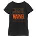 Girls Youth Mad Engine Black Marvel T-Shirt