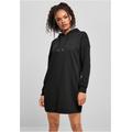 Stillkleid URBAN CLASSICS "Damen Ladies Organic Oversized Terry Hoody Dress" Gr. XS, US-Größen, schwarz (black) Damen Kleider Langarm