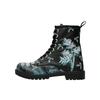 Schnürboots DOGO "Boots Go Back To Being Yourself Damen Boots / Female", Damen, Gr. 39, Normalschaft, schwarz (schwarz, grau), Lederimitat, Schuhe, Vegan