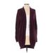 American Eagle Outfitters Cardigan Sweater: Burgundy Sweaters & Sweatshirts - Women's Size X-Small