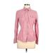 Converse One Star Long Sleeve Button Down Shirt: Pink Tops - Women's Size Medium