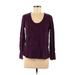 Simply Vera Vera Wang Pullover Sweater: Purple Tops - Women's Size Medium