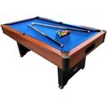 BCE 6ft Pool Table with Integrated Ball Return - Easy to Assemble Bolt on Leg System - With 2" Pool Balls, Triangle, Chalk & Brush