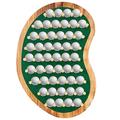 40 Golf Ball Collection Display Rack Cabinet Holder Case Wall Mount - Golf Gifts for The Golf Enthusiast - Golf Display Box Unique Putting Green Shape