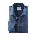Businesshemd OLYMP "Level Five body fit" Gr. 45, N-Gr, blau (rauchblau) Herren Hemden Langarm formbeständig durch Elasthan