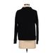 Cynthia Rowley TJX Sweatshirt: Black Solid Tops - Women's Size Small