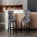Rosdorf Park Gysbert Tufted Velvet Side Chair in Black Wood/Upholstered/Velvet in Gray | 41.3 H x 24.4 W x 19.7 D in | Wayfair