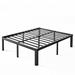 Alwyn Home Oley 18" Heavy Duty Steel Platform Bed Frame w/ Round Corners, No Box Spring Needed, Noise Free Metal in Brown | Wayfair