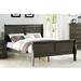 Alcott Hill® Calianne Sleigh Bed Frame w/ Headboard Wood in Black/Brown | 90.09 H x 47.09 W x 62.09 D in | Wayfair 8A043347539C428F8B4459246CF87BBB