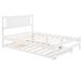 Red Barrel Studio® Bardhyle Bed Frame w/ Headboard Wood in White | 39.51 H x 57.5 W x 78 D in | Wayfair A62FB3DF91214BB39904C5A371416653