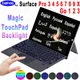 Trackpad Tastatur für Microsoft Oberfläche Pro 3 4 5 6 7 8 9 X Gehen 1 2 3 Tastatur Russische