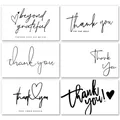 50pcs/pack White Thank You Cards Thank You Notes for Wedding Baby Shower Wedding Small Business