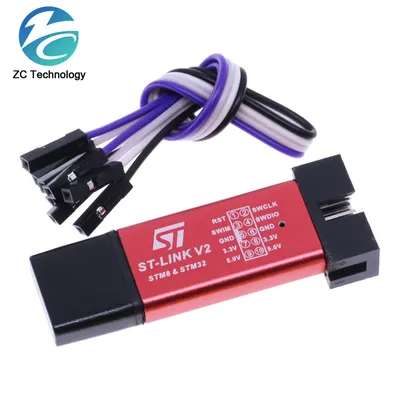 ST-Link V2 stlink mini STM8 STM32 ST LINK Simulator Download Programmierung mit Abdeckung Image