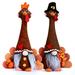 Turkey Gnomes Plush for Fall Thanksgiving Day 2PCS Cute Handmade Harvest Long Neck Turkey Swedish Gnome Autumn Thanksgiving Day Table Ornaments Gift for Trays Party Supplies Home Decor