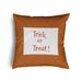 Halloween Trick or Treat Ticking Accent Pillow with Removable Insert