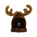 Christmas Small Pets Hat Coffee Antlers Headwear Pet Costume Accessory for Cats Dogs (Free Size)