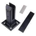 BUYISI Black floor-to-ceiling glass clip stainless steel swimming pool glass clip stair barrier glass fixing accessories