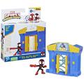 Marvel Spidey and His Amazing Friends City Blocks Miles Morales: Spider-Man City Bank Kids Playset