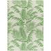 Mark&Day Outdoor Area Rugs 2x3 Kalenna Coastal Indoor/Outdoor Forest Green Area Rug (2 x 3 )