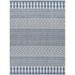 Mark&Day Outdoor Area Rugs 8x10 St George Global Indoor/Outdoor Navy Cream Area Rug (7 10 x 10 )