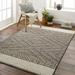 Mark&Day Outdoor Area Rugs 6x9 East Orange Modern Indoor/Outdoor Dark Gray Area Rug (6 7 x 9 )