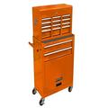 High Capacity Rolling Tool Chest with Wheels Sliding Drawers Detachable Top Safe Lockable Tool Storage Cabinet Rolling Tool Cart Tool Box Organizer For Workshop Garage Warehouse 8 Drawer