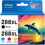 288XL Ink Cartridges for Epson Ink 288 XL 288XL T288XL Ink Cartridges Combo Pack for Epson Printers Expression Home XP-440 XP-446 XP-430 XP-330 XP-340 XP-434 ( Black Cyan Magenta Yellow 4-Pack)