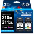 Valuetoner Remanufactured Ink Cartridge Replacement for Canon PG-210XL CL-211XL to use with PIXMA IP2702 IP2700 MP230