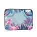 LNWH Tropical Jungle Flowers Pattern Laptop Sleeve Notebook Computer Pocket Tablet Briefcase Carrying Bag 17 inch Laptop Case